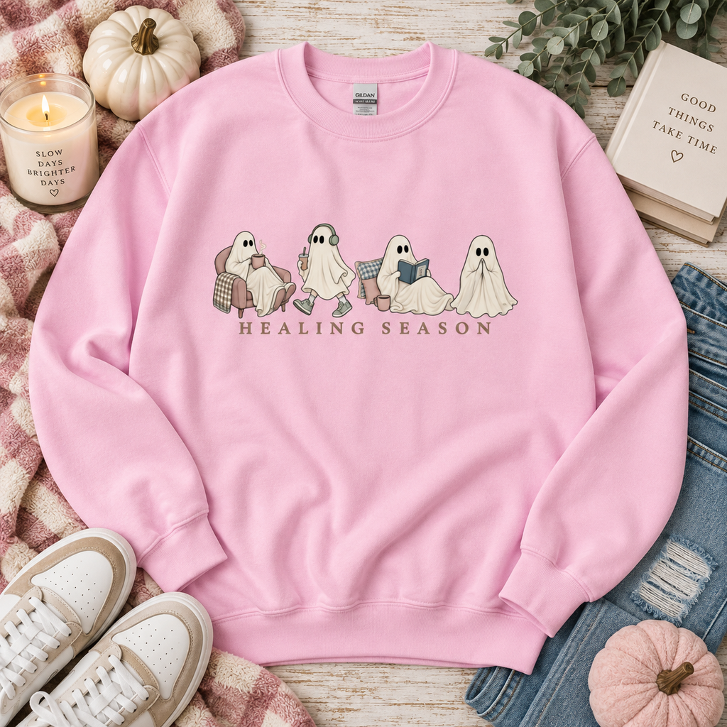 Healing Season Ghost Crewneck