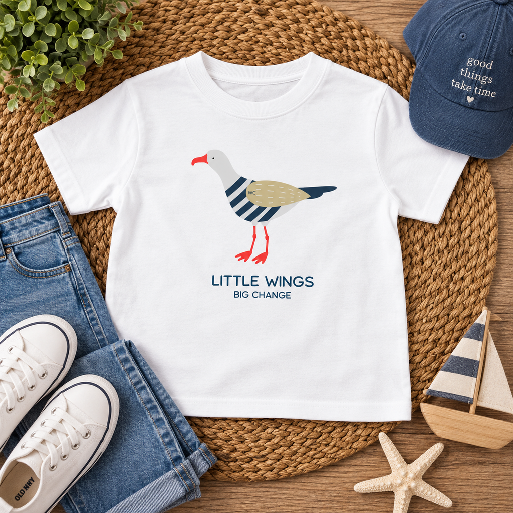 Little Wings, Big Change Kids Tee | Little Wilson