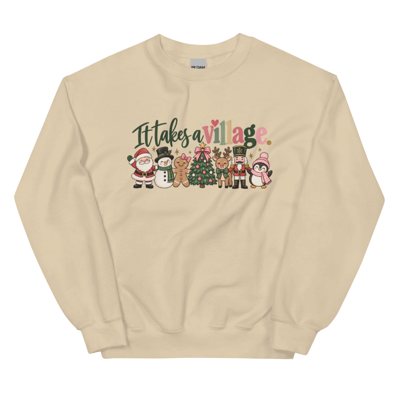 It Takes a Village | Christmas Crewneck