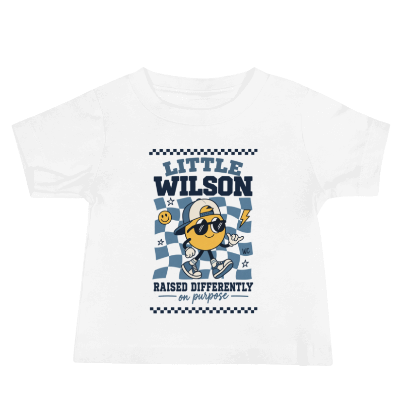 Little Wilson Raised Differently on Purpose Kids Tee