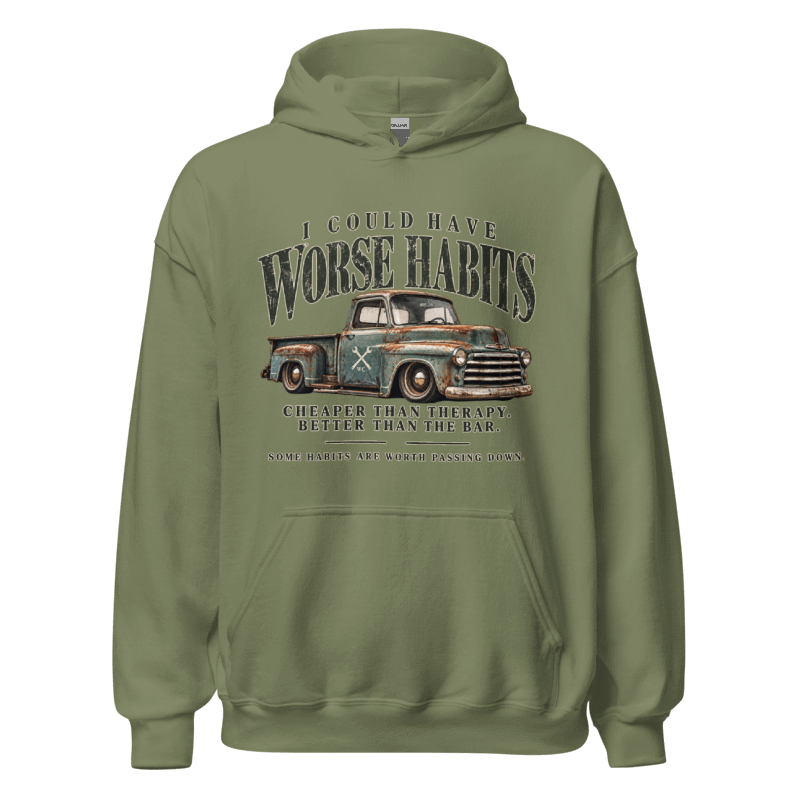 I Could Have Worse Habits | Vintage Truck Hoodie