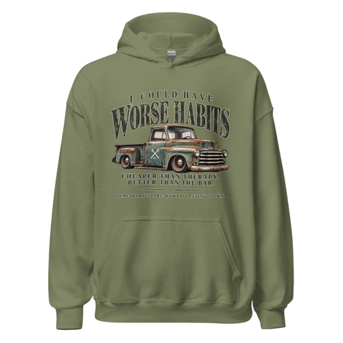 I Could Have Worse Habits | Vintage Truck Hoodie